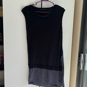 All saints tunic dress cotton silk size 0